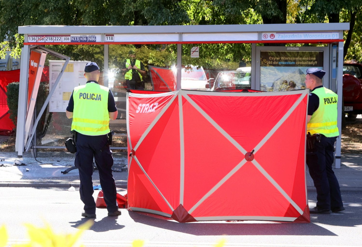 Wypadek na Mokotowie w Warszawie