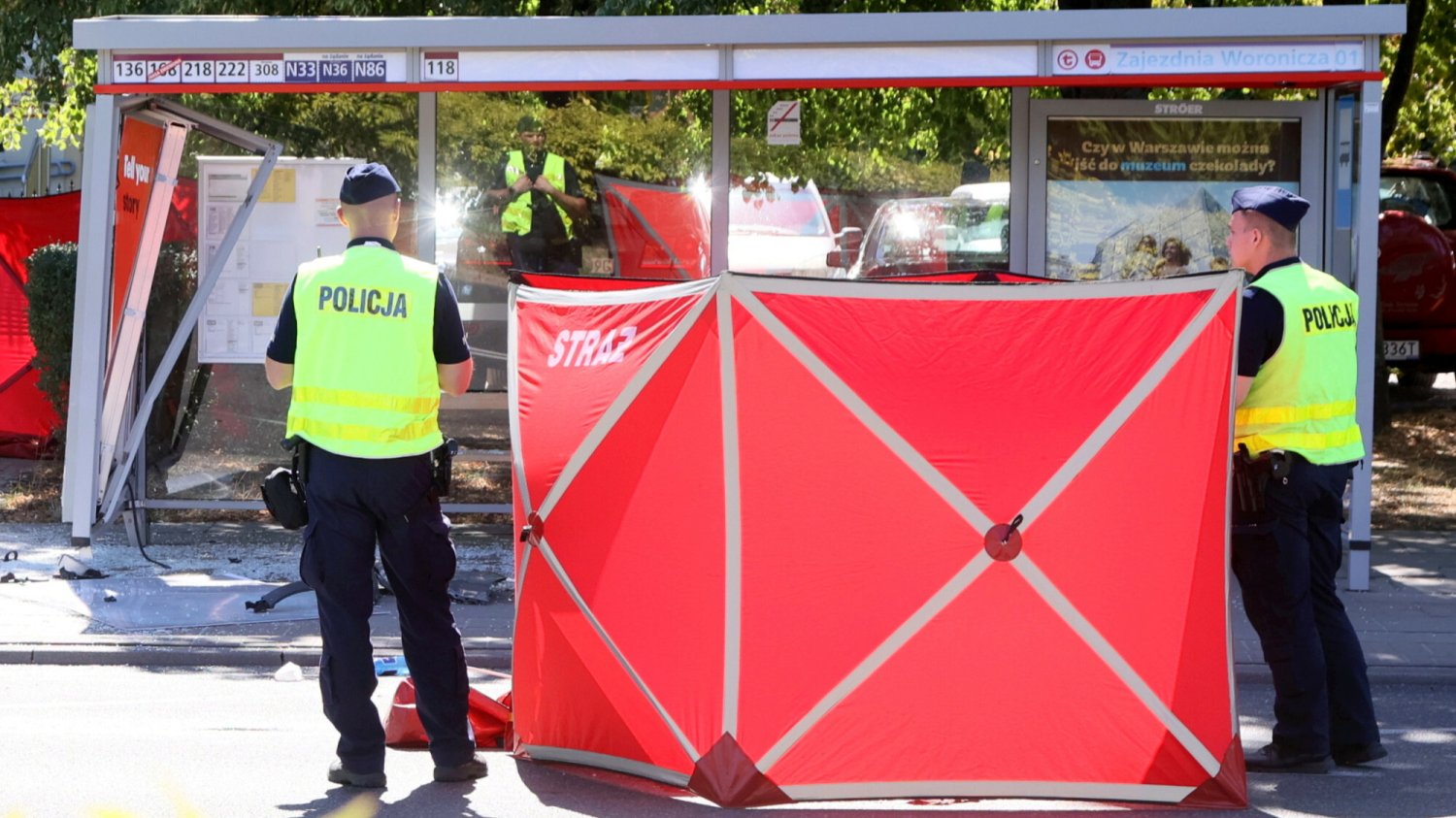 Wypadek na Mokotowie w Warszawie