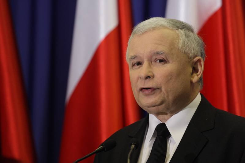 Jarosław Kaczyński na dzisiejszej konferencji prasowej