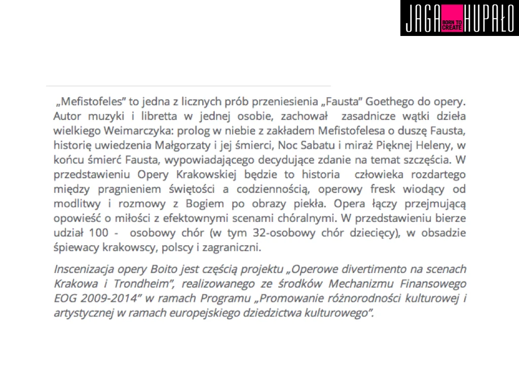 MEFISTOFELES / Opera Krakowska