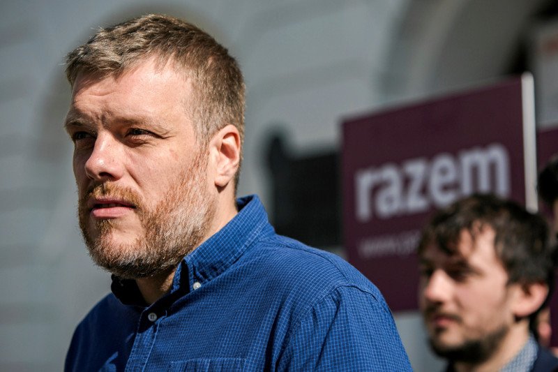 Adrian Zandberg, szef Partii Razem