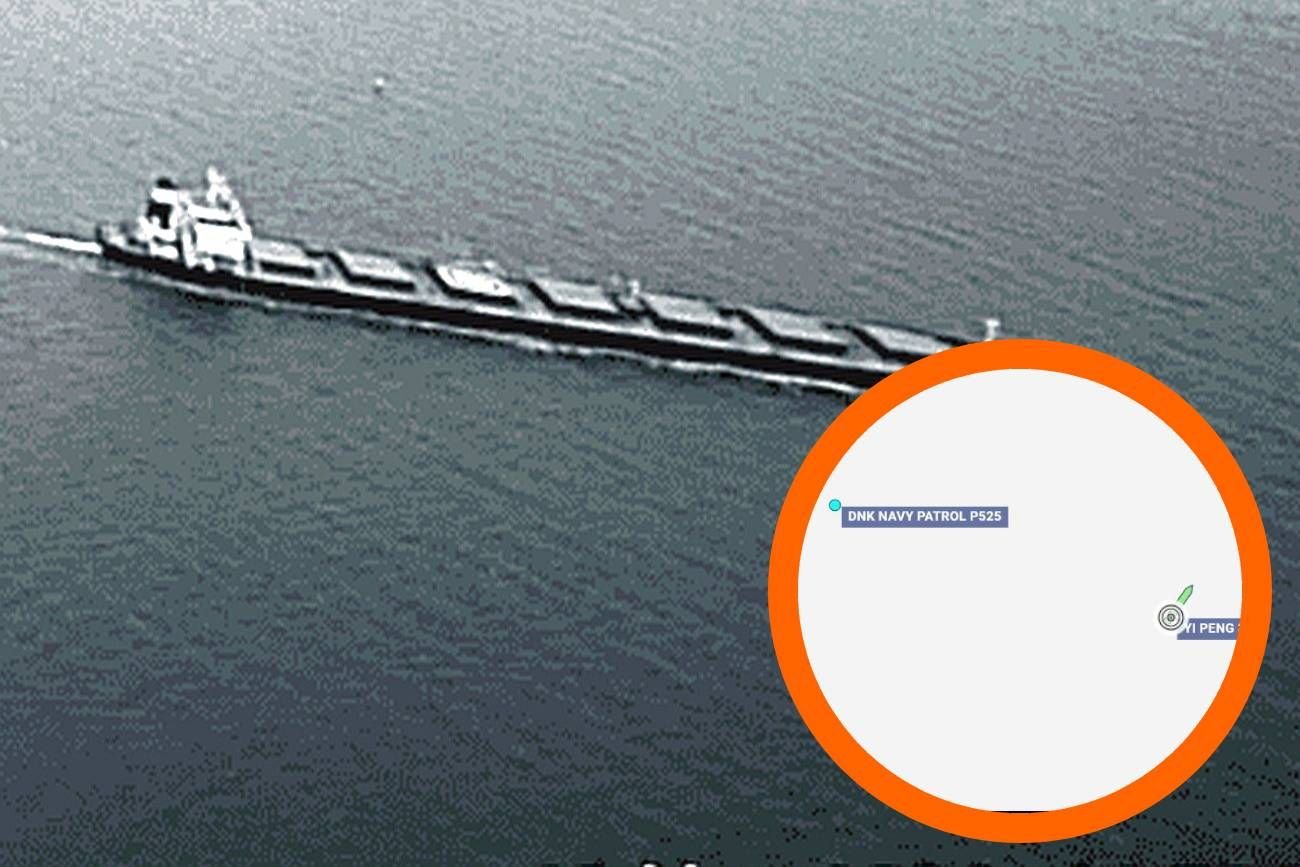 Duński okręt wojenny zatrzymał chiński statek Yi Peng 3 podejrzewany o przecięcie kabli telekomunikacyjnych na dnie Bałtyku wojenny