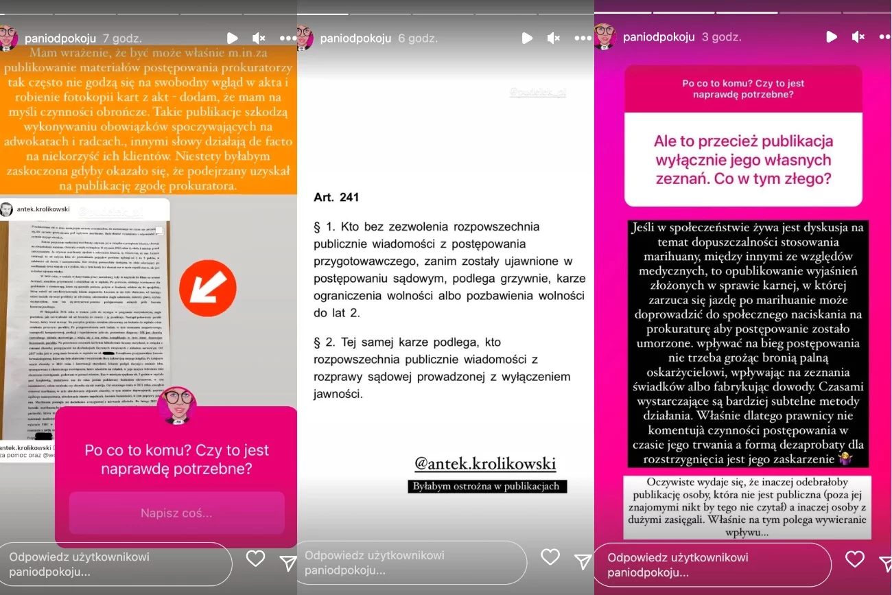 Królikowski opublikował zeznania. Adwokatka skomentowała jego publikację