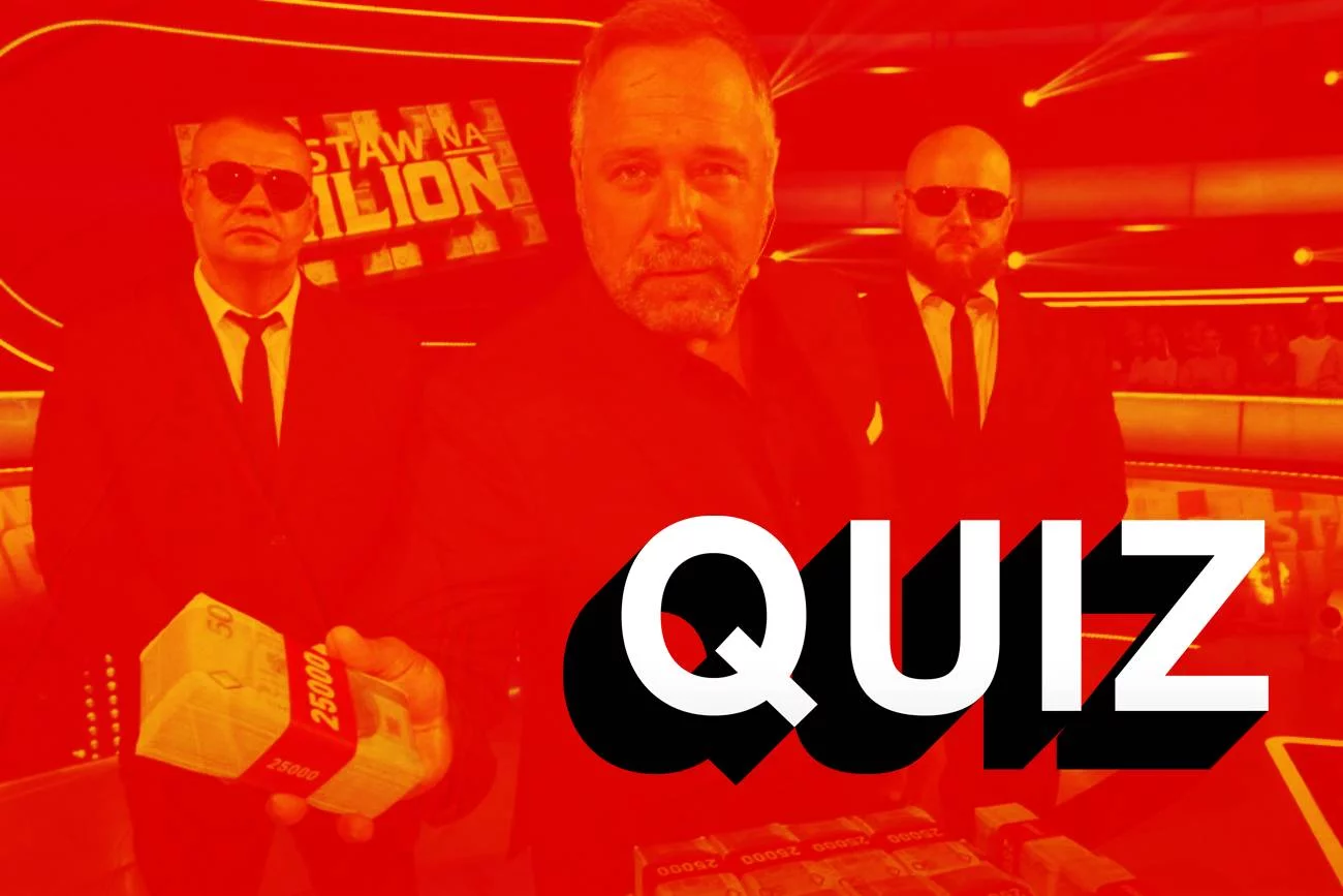 Quiz z pytaniami z teleturnieju "Postaw na milion".
