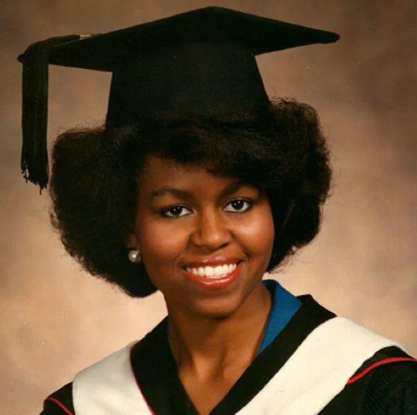 Michelle Robinson (później Obama) pod koniec studiów.