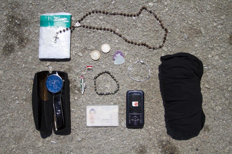 Rzeczy dwudziestoletniego uchodźcy z Syrii.