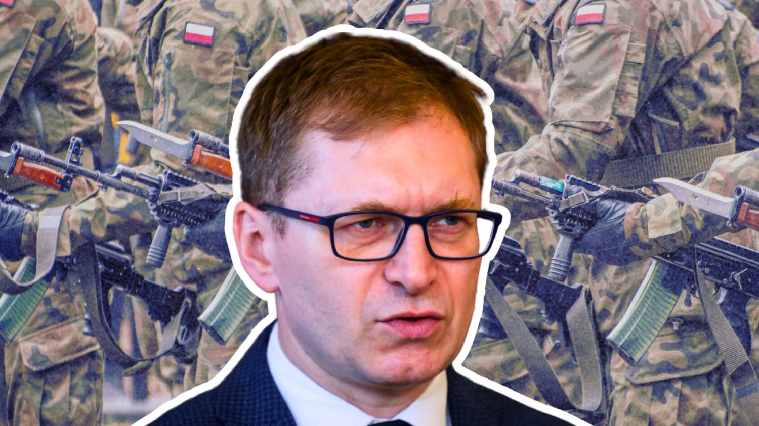Paweł Lisiecki z PiS o obowiązkowych szkoleniach wojskowych w Polsce Paweł Lisiecki na tle polskich żołnierzy