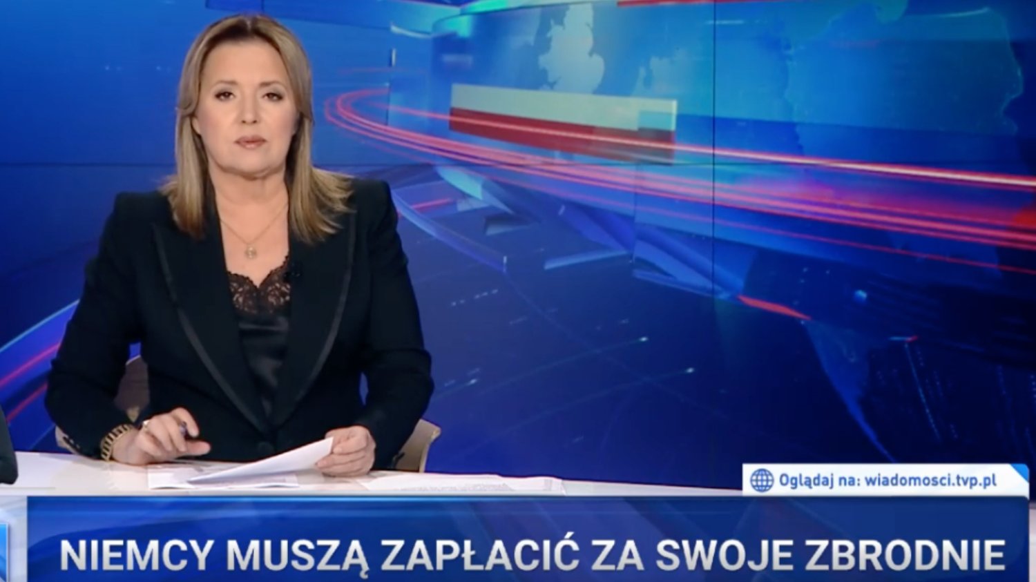 "Wiadomości" przy okazji materiału o reparacjach zaatakowały opozycję.