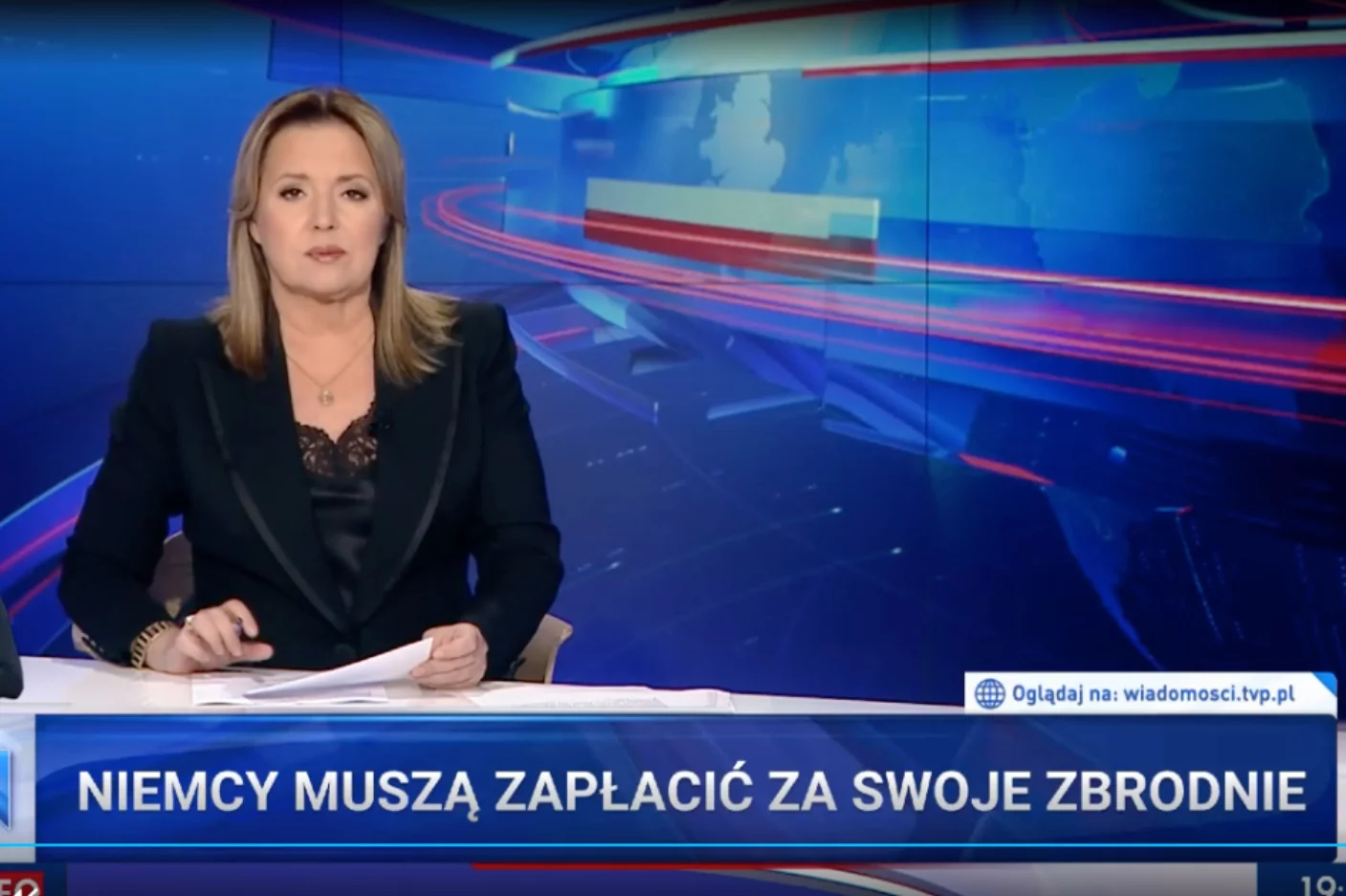 "Wiadomości" przy okazji materiału o reparacjach zaatakowały opozycję.