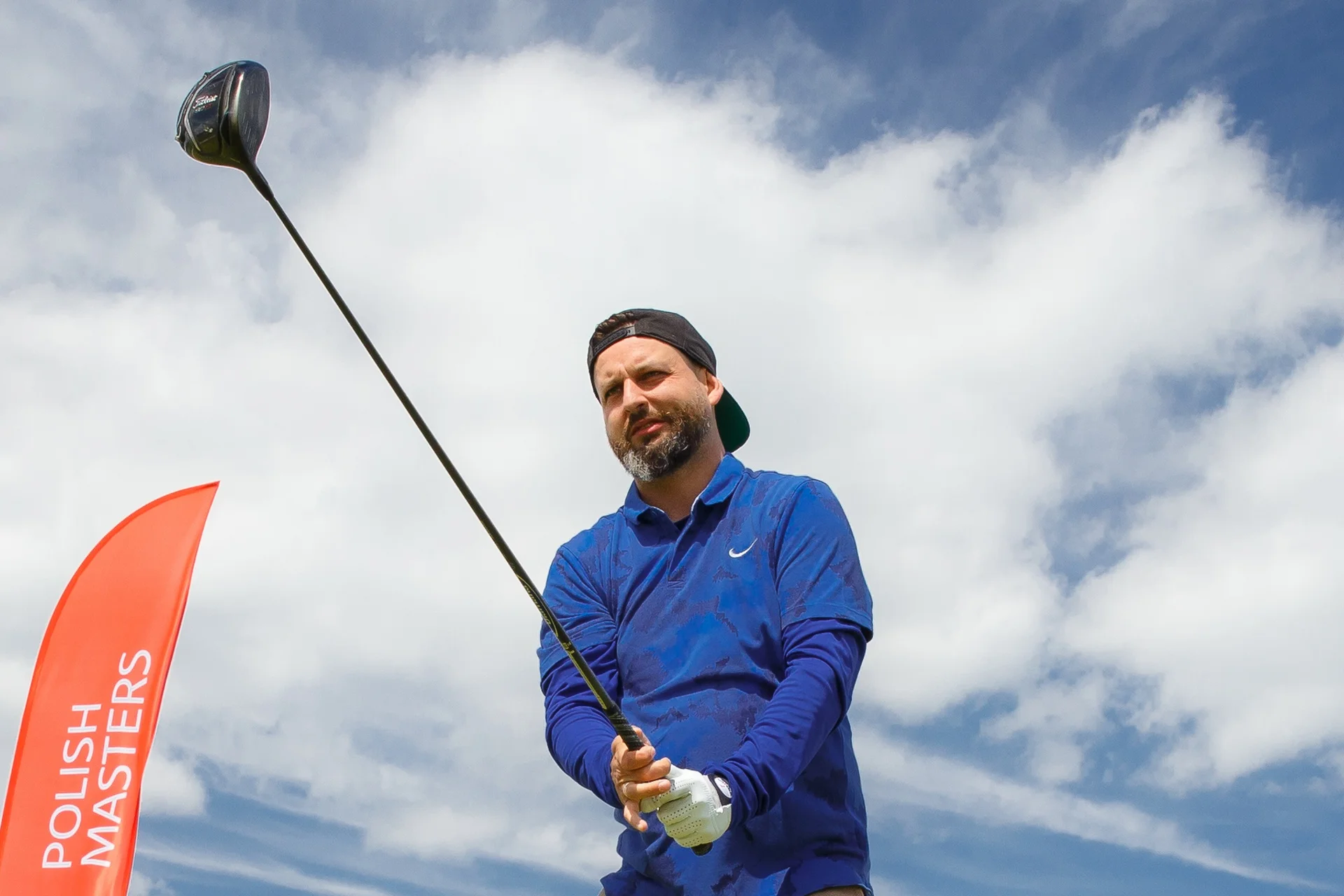 Wojtek Lajan Witczak podczas turnieju golfowego Polish Masters