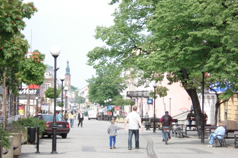 Główny deptak w Radomiu