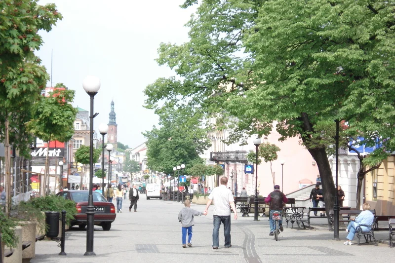 Główny deptak w Radomiu