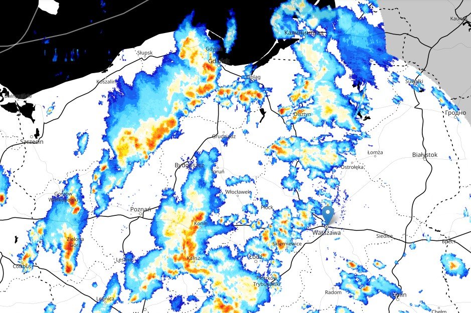 Burze mogą wystąpić w całej Polsce, miejscami możliwe będą nawet trąby powietrzne.
