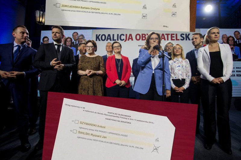 Dlaczego w wyborach do Senatu logo Koalicji Obywatelskiej było w kwadracie?