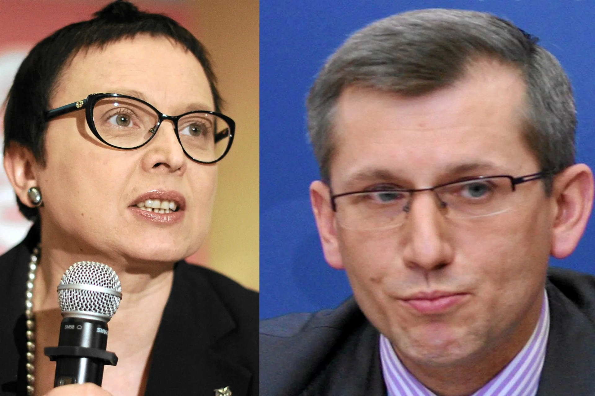 Była minister edukacji Katarzyna Hall i dawny szef resortu sprawiedliwości, Krzysztof Kwiatkowski