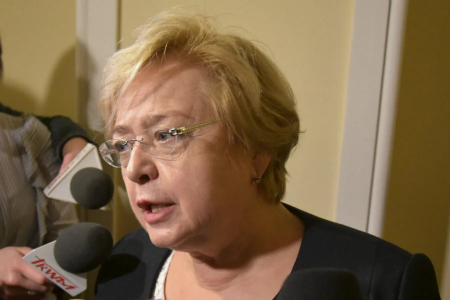 Małgorrzata Gersdorf spotkała się ze studentami prawa Uniwersytetu Warszawskiego.