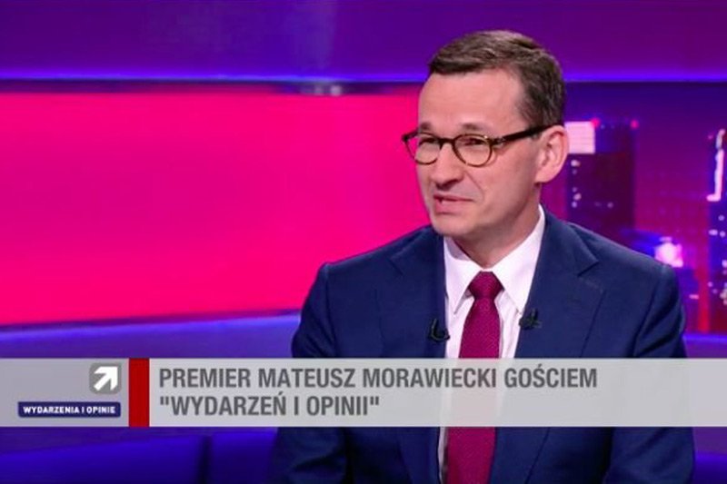 Premier Morawiecki twierdzi, że prezydent Gdańska "nie przystoi" zaczepiać go na ulicy.