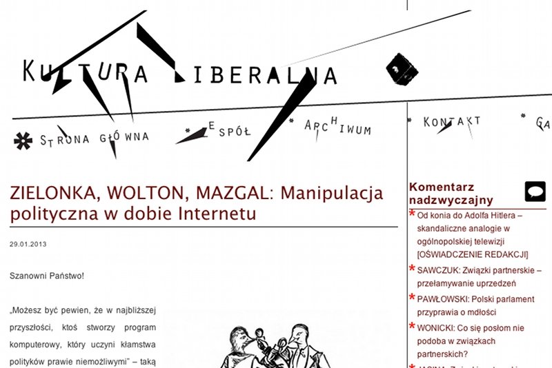 Redakcja "Kultury Liberalnej" sprzeciwia się radykalnemu językowi prawicy