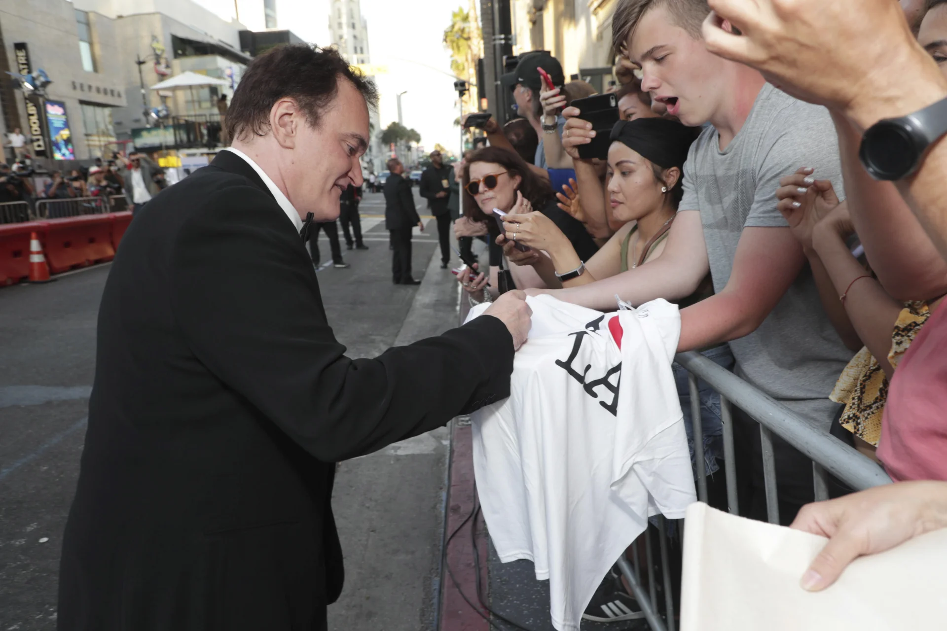 Quentin Tarantino jest prawdziwą gwiazdą i idolem wielu kinomanów