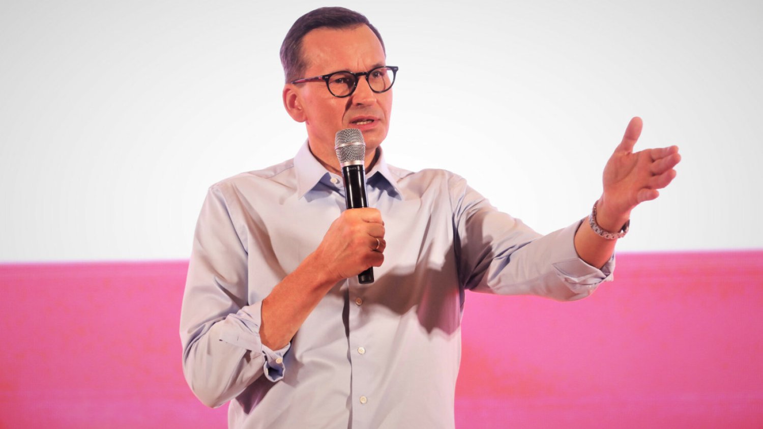 Morawiecki na wiecu w Katowicach straszył wyborców migrantami