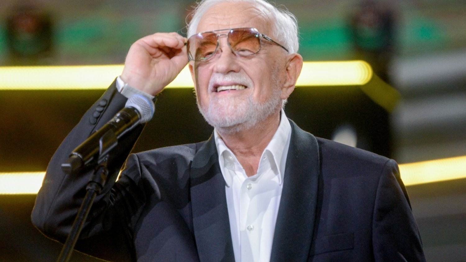 Jan Pietrzak na 59. Krajowym Festiwalu Piosenki Polskiej w Opolu (2022).