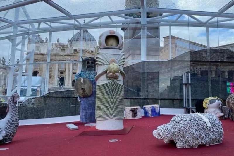 Tegoroczna szopka bożonarodzeniowa zebrała masę negatywnych komentarzy.