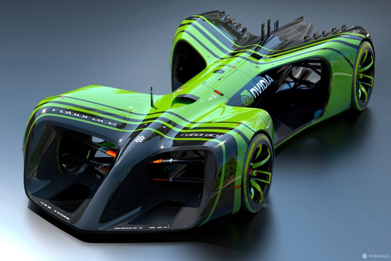 Autonomiczny bolid Roborace obsługiwany przez komputer autorstwa Nvidii
