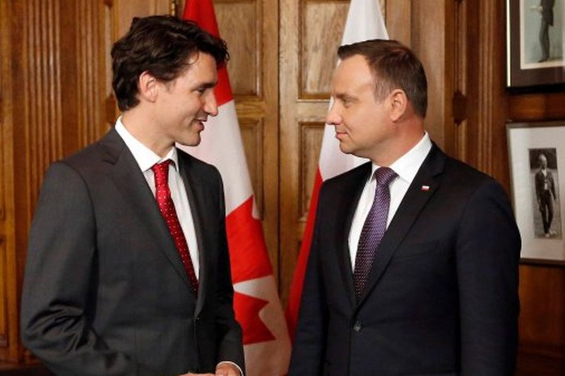 Andrzej Duda spotkał się z premierem Kanady