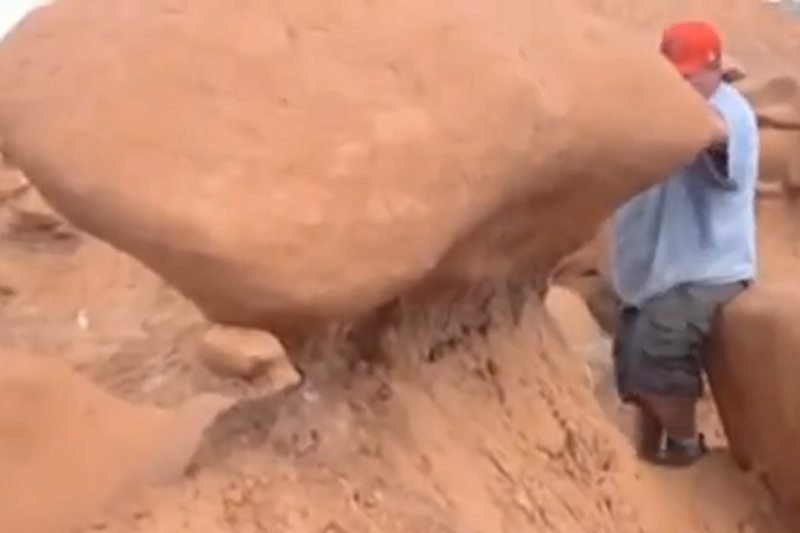 Skauci zniszczyli skałę, która ma 170 milionów lat