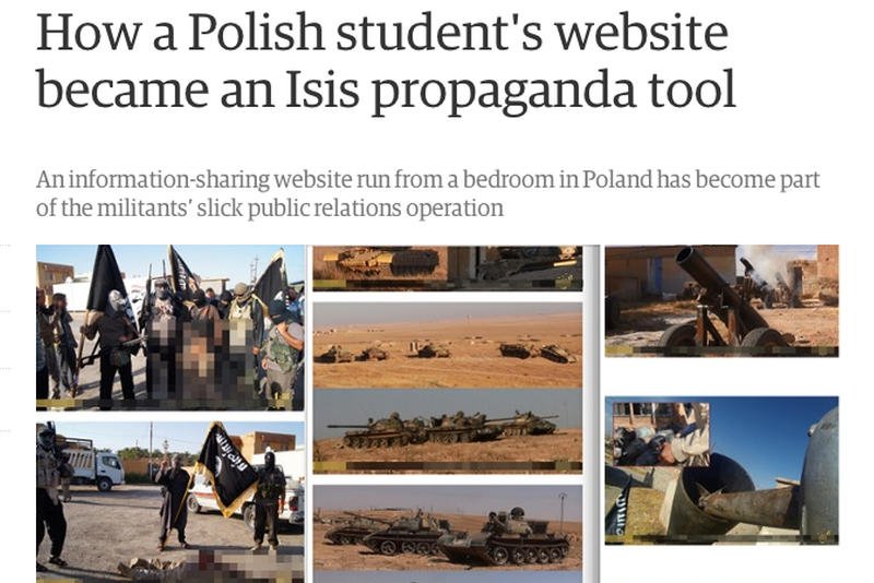 The Guardian: Strona polskiego studenta wykorzystywnana do propagandy islamistów