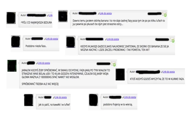 Fora internetowe są pełne opinii młodych ludzi na temat palenia skórek banana.