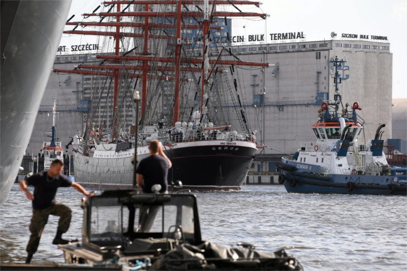 Żaglowiec szkoleniowy Siedow nie został wpuszczony na polskie wody terytorialne.