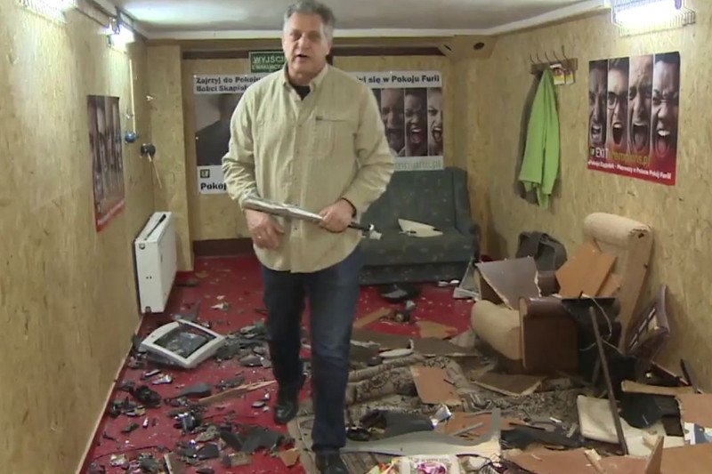 Pokój furii w Łodzi.