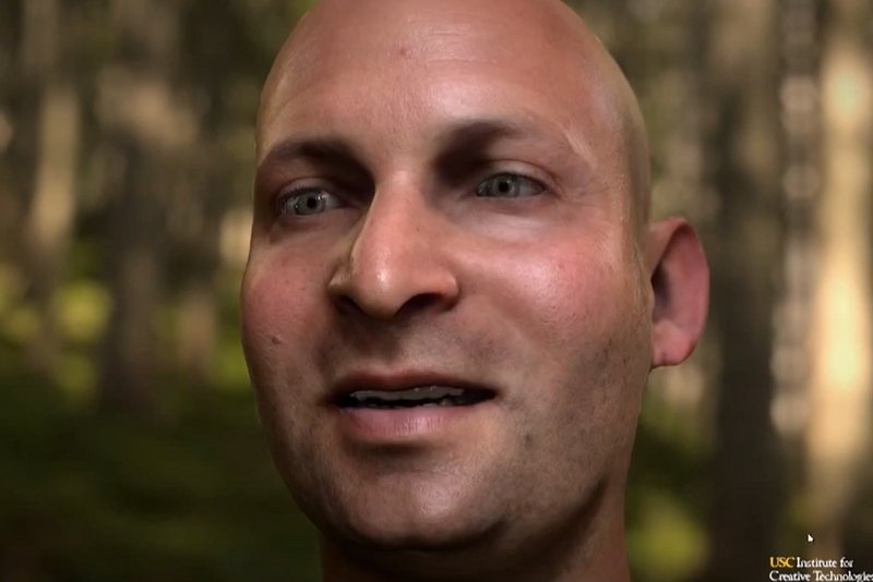 Twarz z prezentacji Nvidii