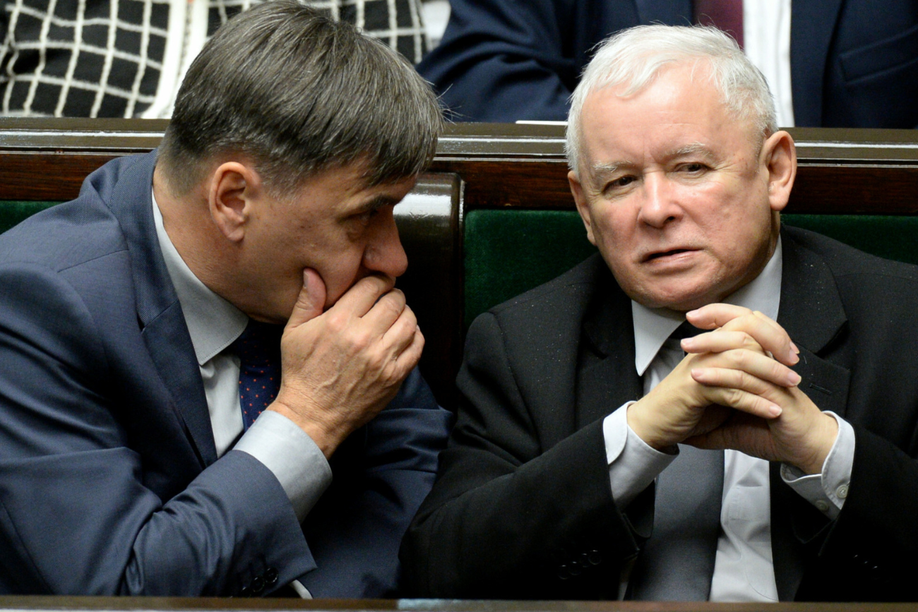 Jarosław Kaczyński w Sejmie.