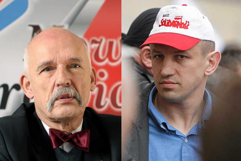 Janusz Korwin-Mikke i Tomasz Adamek odnotowali słabe wyniki w sondażu wyborczym na Śląsku