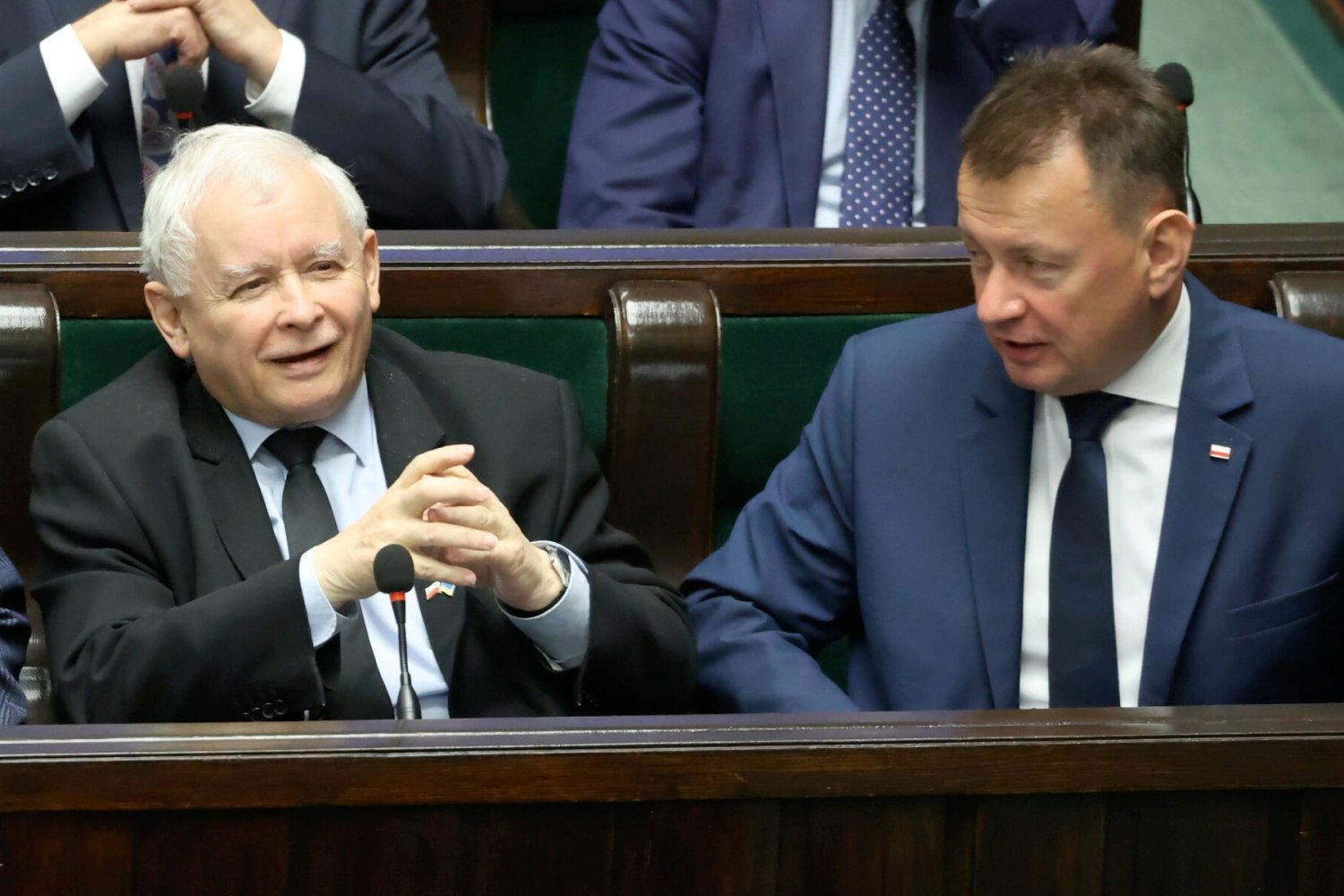 Jarosław Kaczyński i Mariusz Błaszczak