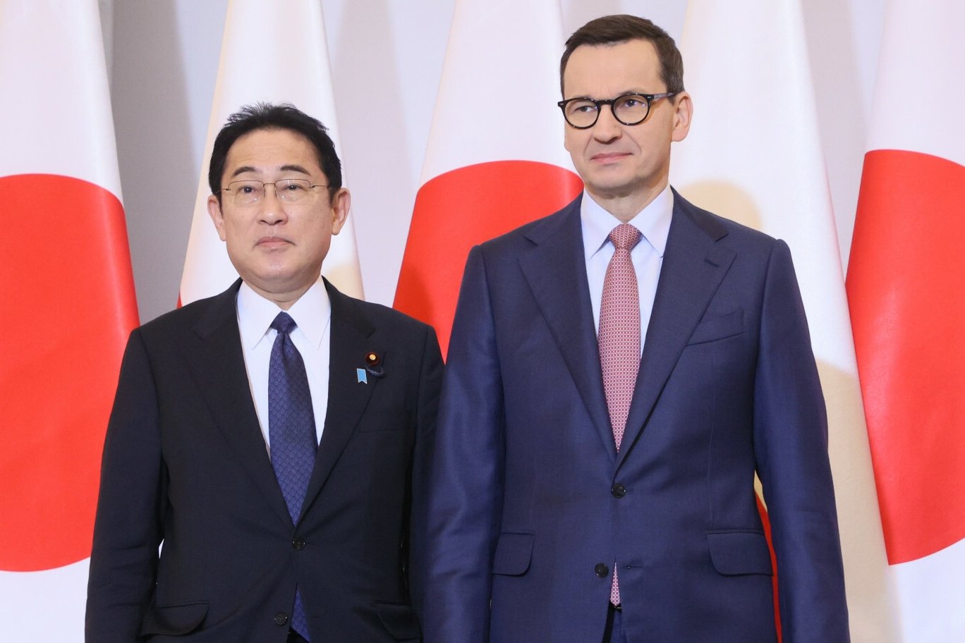 Mateusz Morawiecki i premier Japonii