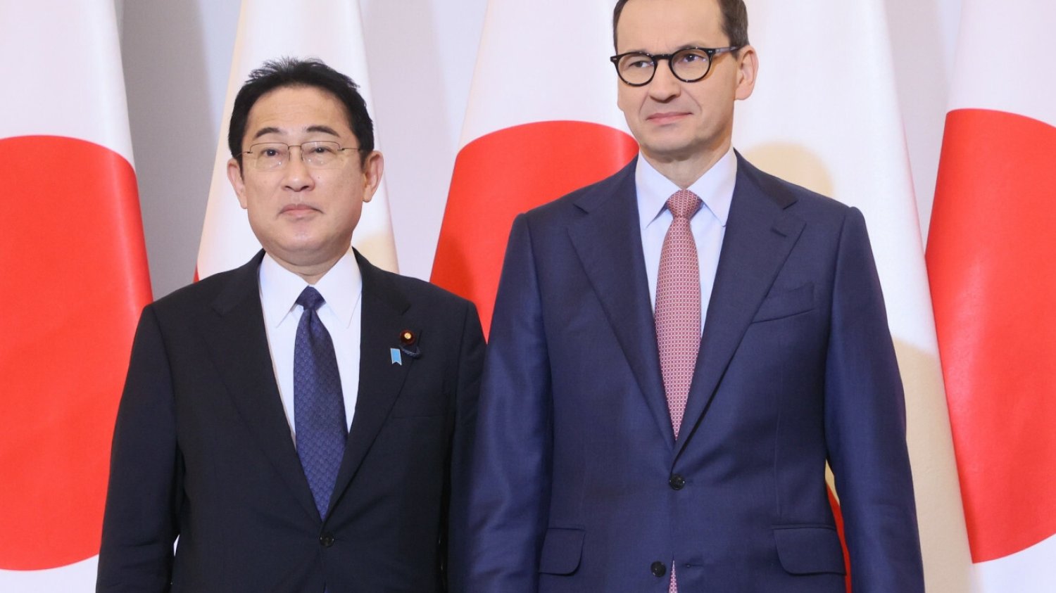 Mateusz Morawiecki i premier Japonii