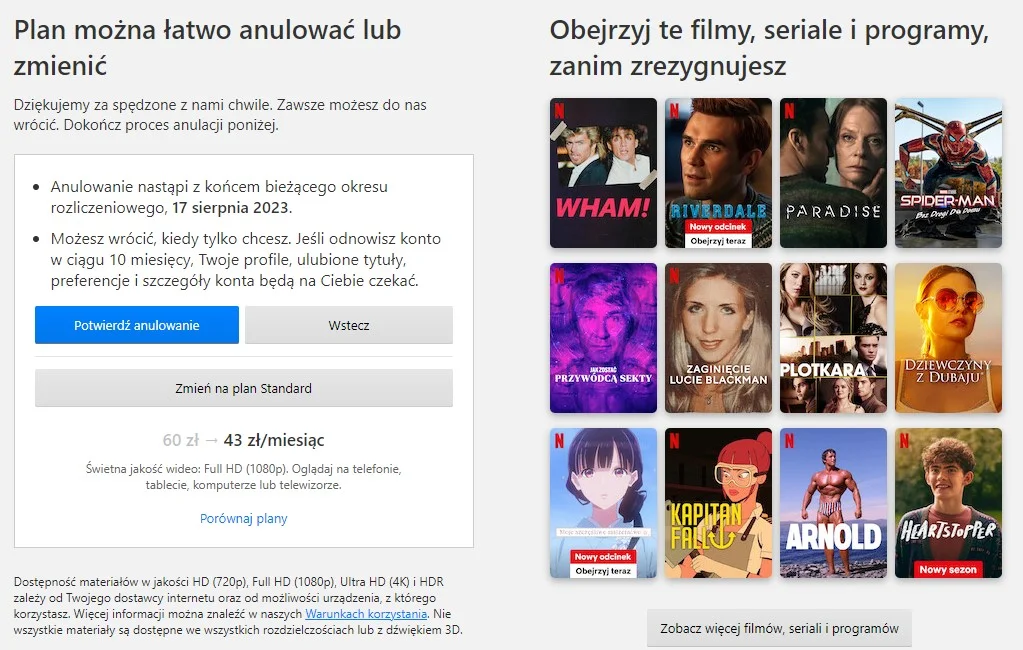 netflix anulowanie subskrypcji kasowanie konta jak poradnik