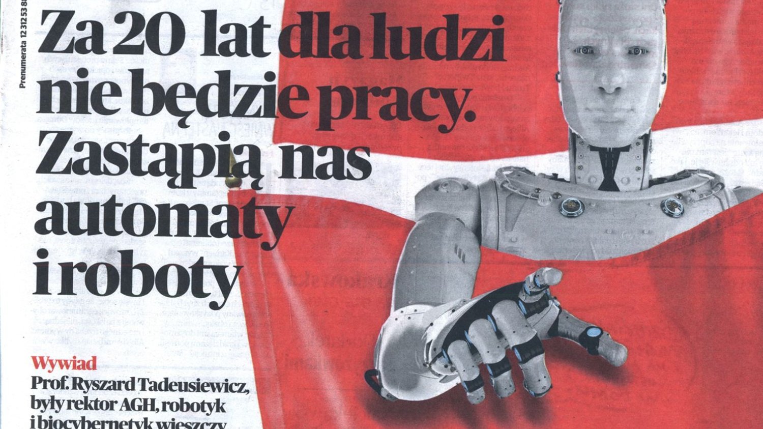 Kopia informacji umieszczonej na pierwszej stronie Gazety Krakowskiej w dniu 27.04.2018
