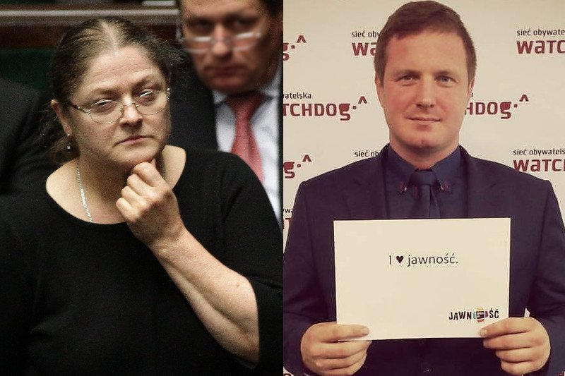 Krystyna Pawłowicz nazwała ich psami. A prezes Watchdog odpowiada: Jestem wdzięczny posłance