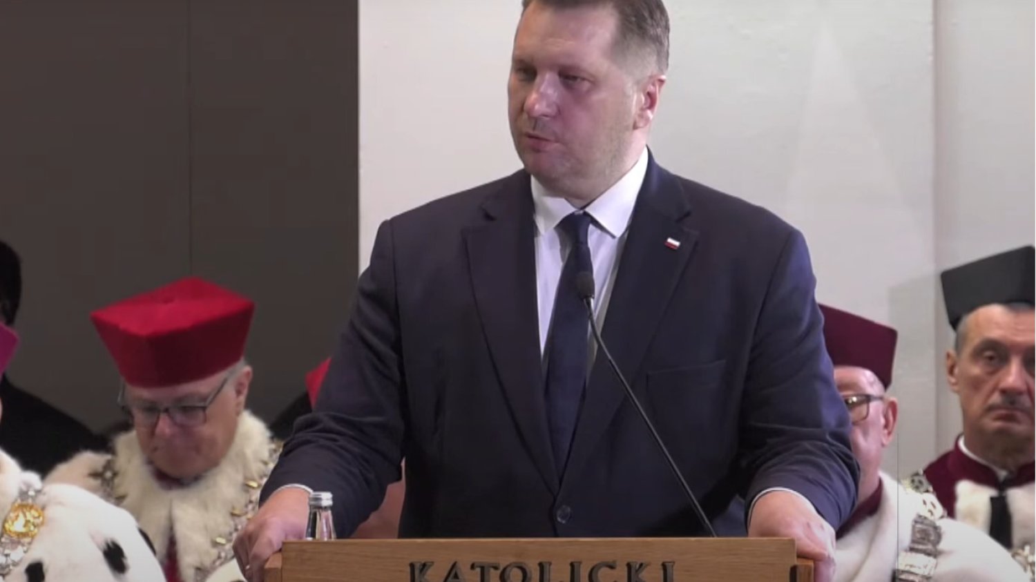 Przemysław Czarnek na inauguracji nauki na KUL.