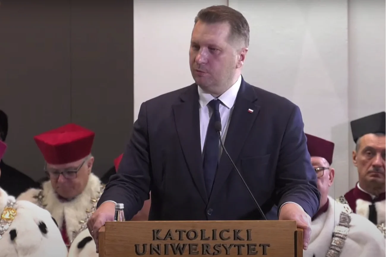 Przemysław Czarnek na inauguracji nauki na KUL.