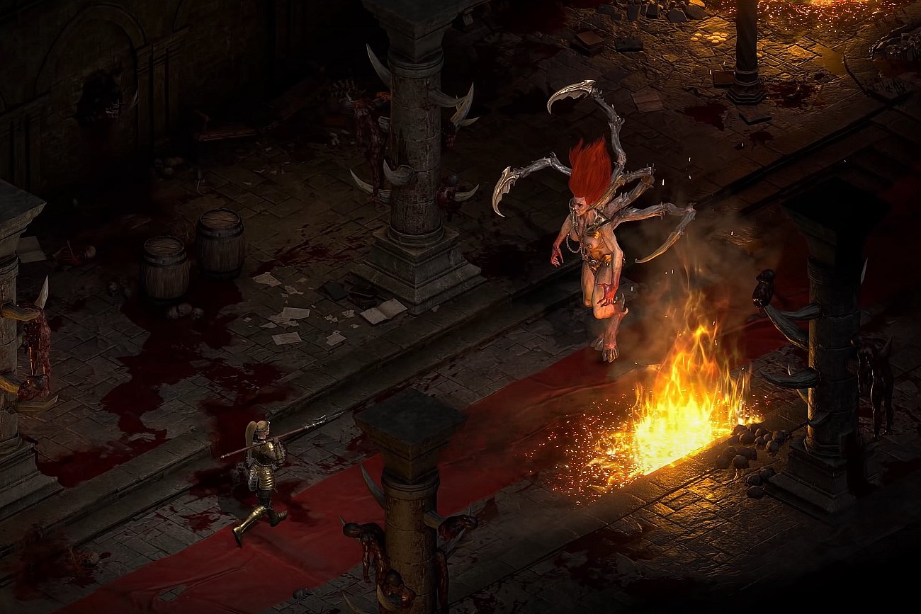 "Diablo II: Resurrected" to remaster kultowej gry z 2000 roku. Trafi do sprzedaży we wrześniu 2021 roku.