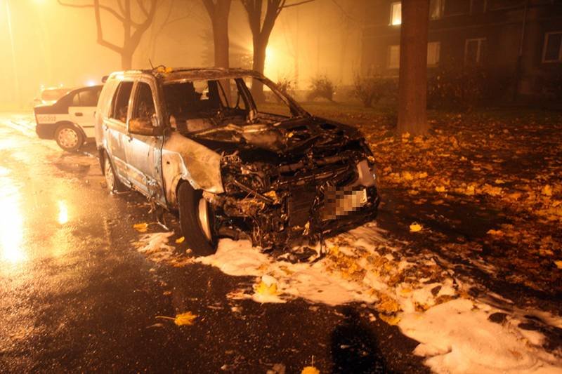 05.11.2008 Kraków, ulica między osiedlami Słonecznym i Zielonym