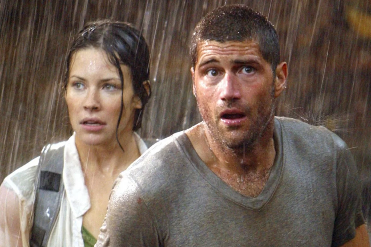 Matthew Fox i Evangeline Lilly w serialu "Zagubieni"