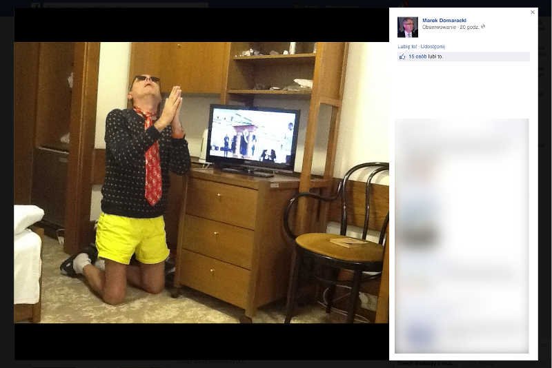 Marek Domaracki z Twojego Ruchu postanowił zdobyć popularność na tanich kpinach z kanonizacji.