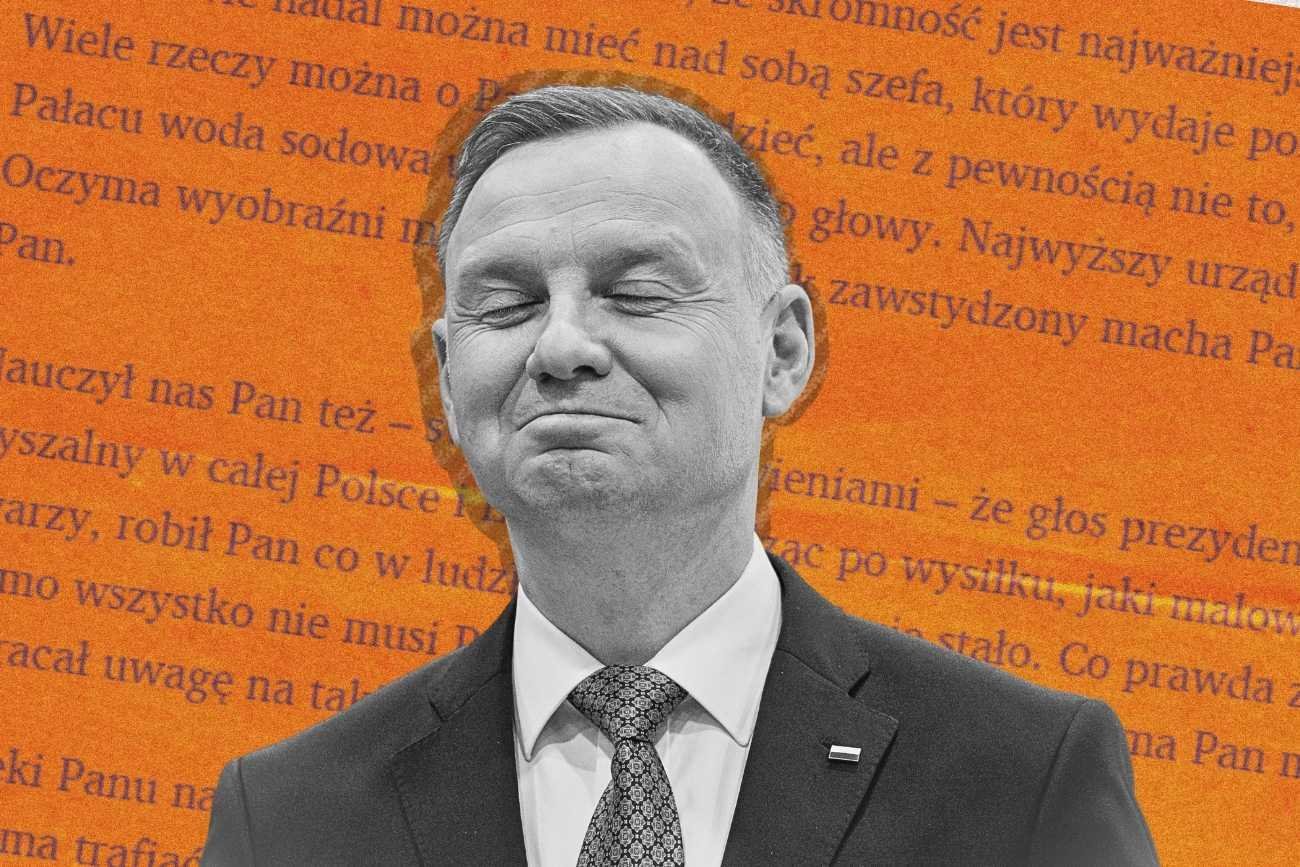 List do Smerfa Narciarza: "Szanowny Panie Prezydencie! Zapłacze po Panu choćby kryształowy żyrandol"