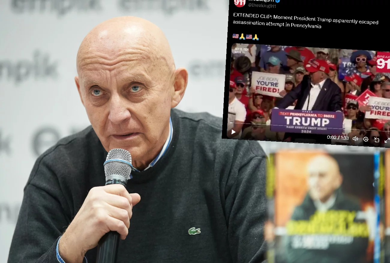 "Wiedział, że może dostać kolejną kulkę". Dziewulski pokazał, jak Trump wykorzystał okazję.